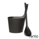 Rento Seau + Louche set Pisara NOIR (plastic) anthracite
