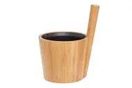 Rento sauna bucket bamboo duo Black