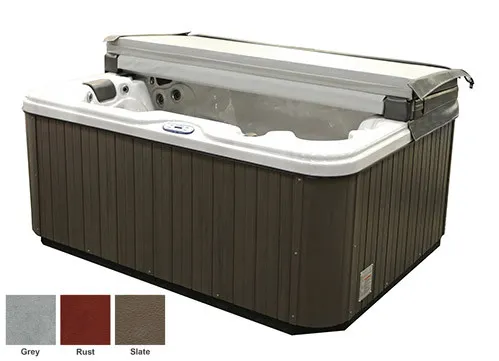 Spa cover CAL SPAS 213x213cm, STANDARD (13-8cm aflopend), ROESTBRUIN