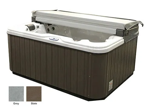 Spa cover CAL SPAS 236x508cm, STANDARD (13-8cm aflopend), GRIJS