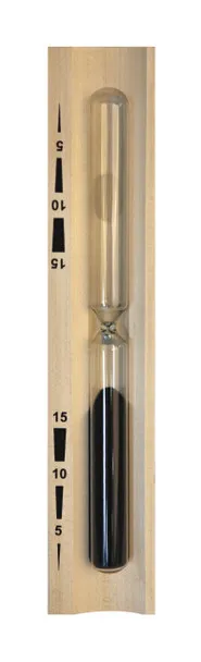 Zandloper 15min. zwart zand