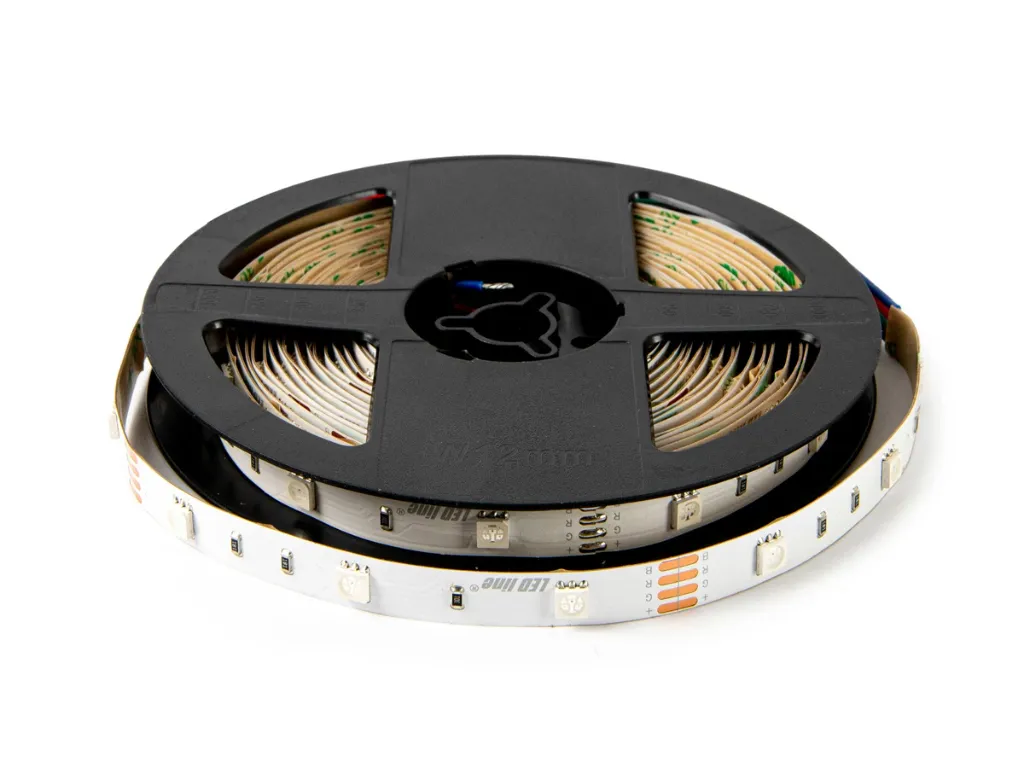 LED strip 300/5m SMD 12V 4000K RGBW 19,2W IP20 12mm 5m 400lm/m PRIME