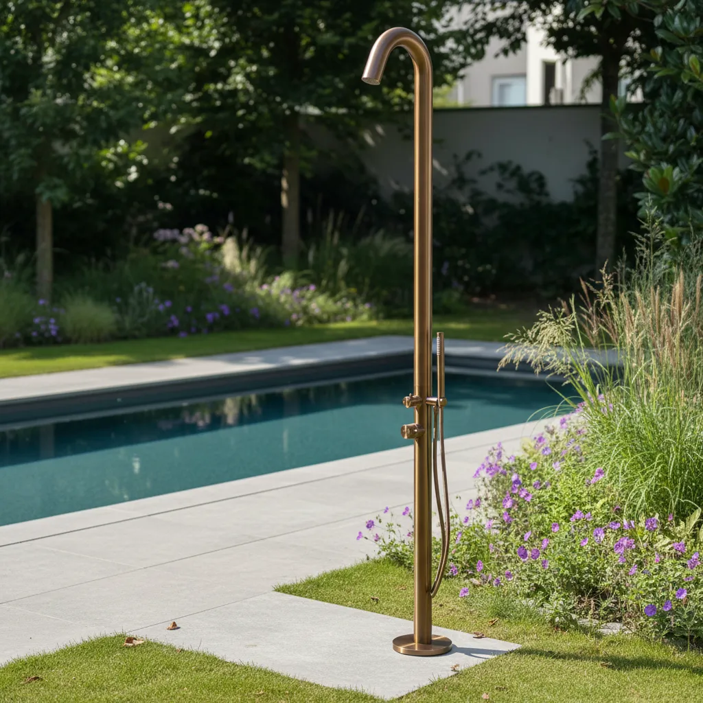 REINDEER Outdoor Shower, model KOTI rosé gold