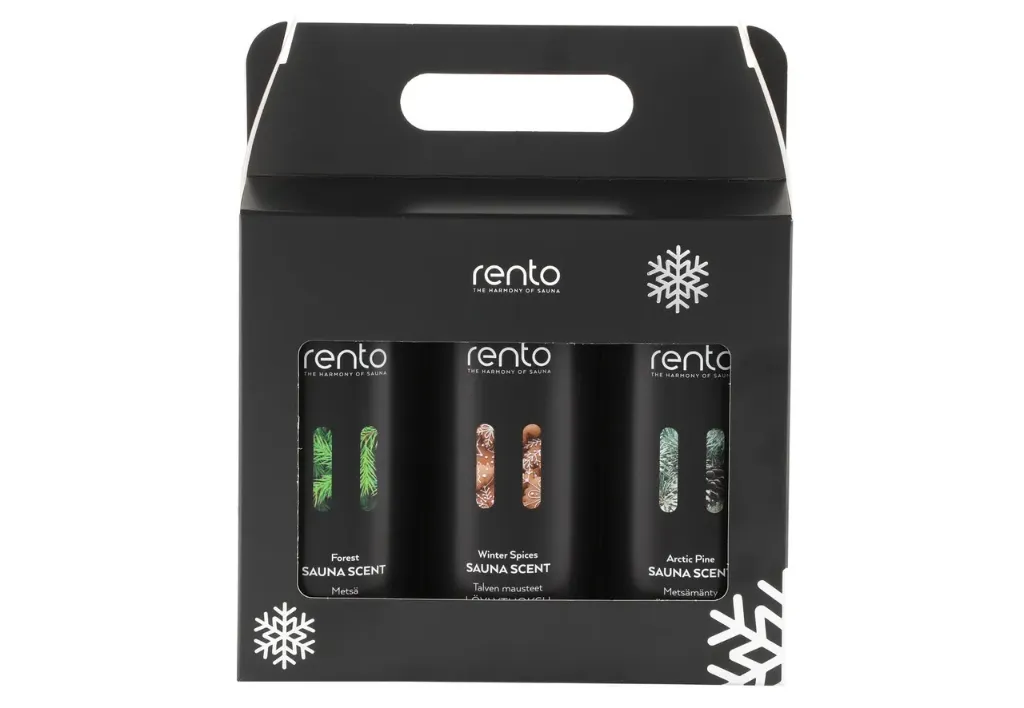 Rento Sauna scent limited edition gift box 3 x 400 ml