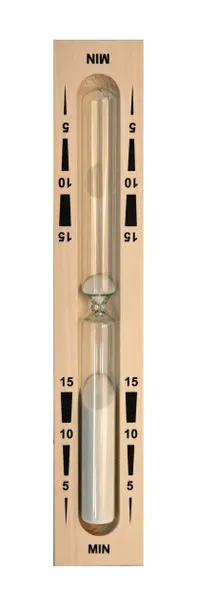 Zandloper 15min. wit zand