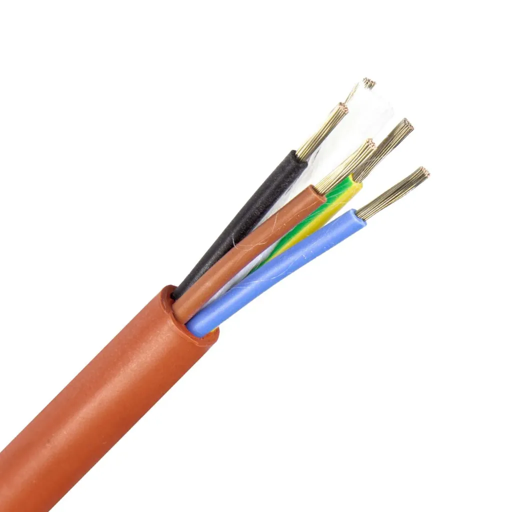 SIHF siliconenkabel 5x2.5mm² 5G2,5 carré per meter